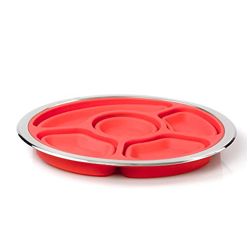 Good Cooking Appetizer Serving Fruit/Veggie Tray And Collapsible Party Platter With Lid - Easy To Clean, Portable, Bpa Free, And Dishwasher Safe #TOP2