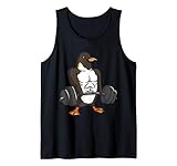 Penguin Powerlifting Weightlifting Gym Animal Lovers Gift Tank Top