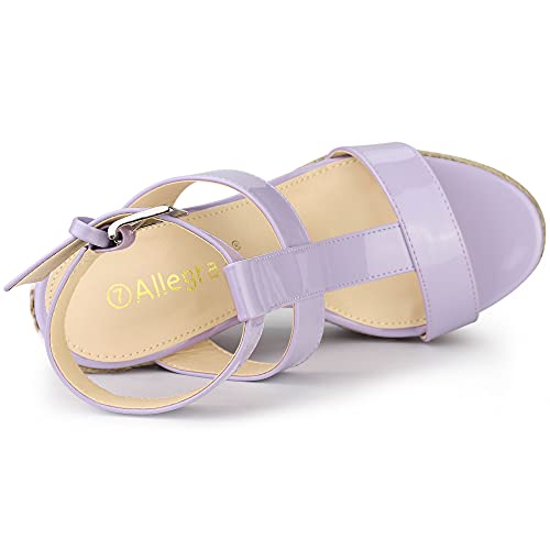 Sandales espadrilles compensées à lanières violettes style bohème chic 38 - 4