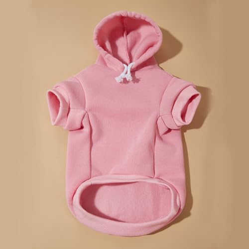 Keruidian Personalisierter Hunde Kapuzenpullover - Namens-Haustier-Kapuzenpullover - Personalisiertes Hunde-Sweatshirt - Welpenkleidung - Personalisierte Hundekleidung - Outdoor-Hundemantel (XS)