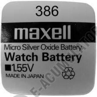 Maxell 18288700 - Batería de Uso único para el hogar (óxido de Plata, Pilas de Uso único, óxido de Plata, 1,55 V, 10 Piezas), 125 mAh, HG (Mercurio)