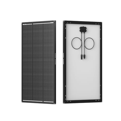 Image of Renogy 120W ShadowFlux Anti-Shading N-Type Solar Panel, 12V 120 Watt Solar Panel 25% High-Efficiency, PV Module Power Charger for RV Marine Rooftop Farm Battery and Other Off-Grid Applications
