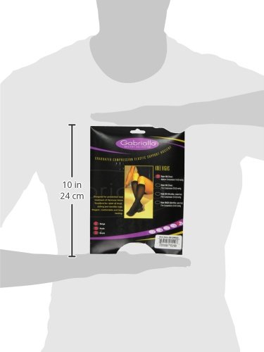 Image of GABRIALLA Sheer Graduated Compression Knee High Stockings 3 Pack (20-22 mmHg) H-160: XX-Large Mixed