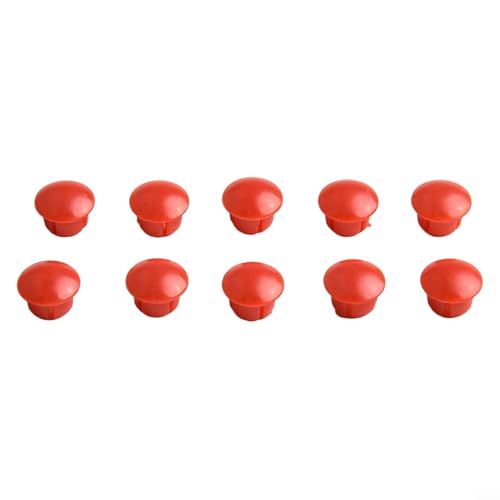 Honseadek Juego de 10 indicadores de agua fría caliente para grifo, rojo y azul,...