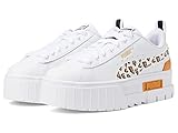 PUMA Girl's Mayze Wild (Big Kid) Puma White/Desert Clay 6.5 Big Kid M