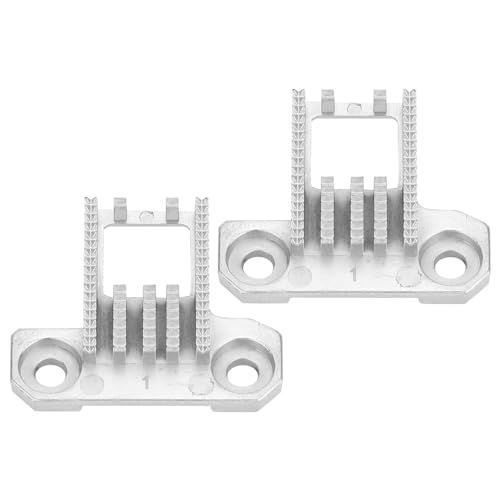 Omabeta Máquina de Coser Feed Dog Piezas de Máquina de Coser Feed Dog Pieza de Repuesto 2 Piezas Estructura Estable de Hierro para 4423 5532 44s