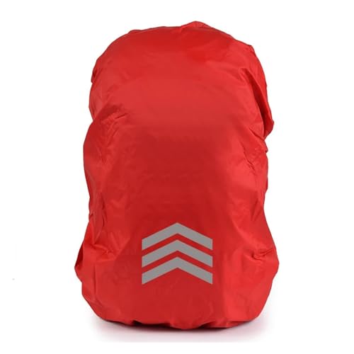 LINYpA66 Backpack Rain Cover Backpack Waterproof Cover Reflective 10-50L Visibility Portable Anti Slip Rain for Heavy-Duty Pack(Red XS (8-17L))