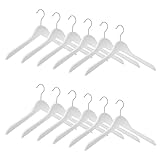 Set aus 12 Formbügeln mit vernickeltem, drehbarem 3,4 mm Haken