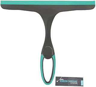 JVL 20-043GY Hand Held Wiper Blade Window Squeegee, Grey/Turquoise