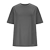 T Shirts for Women UK Ladies T Shirts Size 16 Womens Oversized Shirt Cotton Tshirts Hiking Walking Traveling Cotton for Women UK Y2K Streetwear Dark Gray XXL #5
