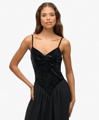 Robe midi corset en velours femme Superdry - vue 6