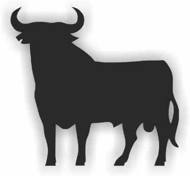 Sea View Stickers Bull Sticker - Black