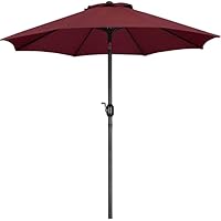 Yaheetech Ombrellone da Giardino Esterno 270 cm Portatile Parasole Protezione UV con