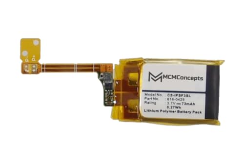 MCMConcepts Replacement Battery for Apple iPod Shuffle 3rd Generation 2GB 4GB A1271