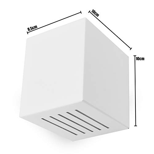 Kit 6 Arandelas Luminária Frisada Efeito Parede Externa/Int Muro