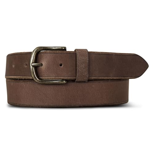 Image of Lucky Brand Men's Jeans Leather Belt| Classic| Casual| Dress| Everyday| American Heritage| Genuine Leather| Metal Buckle