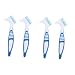 balacoo 4 pcs Turtle Shell Cleaning Brush Handle Fish Tank Scrubber Portable Cleaning Brushes Bath tubs Brush Hair Brush Cleaner Portable Turtle Clean Brush Plastic Bath Brush Double Sided