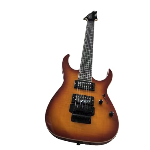 Guitare électrique 6 cordes pour un accordage stable en érable flammé