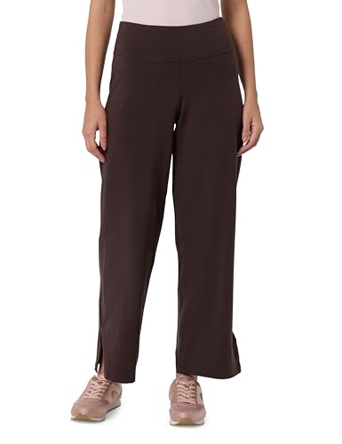 Image of BlissClub AM:PM Cotton Wide Leg Pants - Lite, Cotton Pants, Wide Waistband, Slit at Hem, Side Pockets, Regular (for Women Upto 5'4 ft)