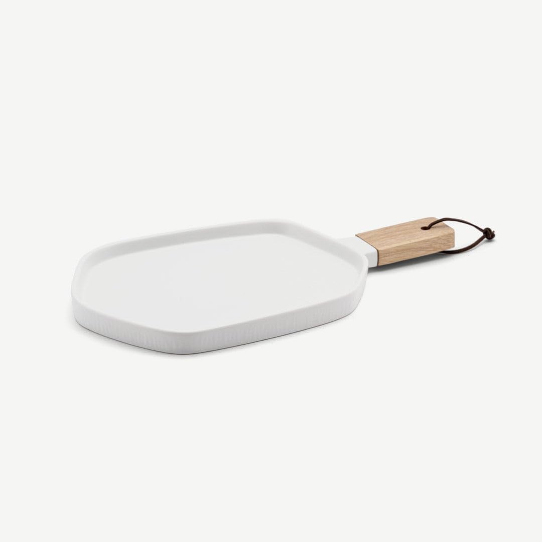 OC Home Willard Serving Plate- White