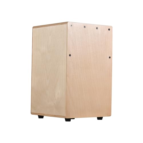 RASTKY Caja de Tambor de Cajón de Tambor de Mano de Madera Instrumento de Percusión de Superficie Brillante para Creación Musical Actuaciones en Interiores y Exteriores Madera de Abedul (Estilo