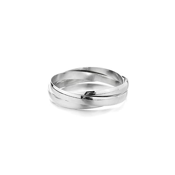 Jones-New-York-Plain-Silver-Three-Intertwined-Bangle-Bracelet Jones New York Plain Silver Three Intertwined Bangle Bracelet