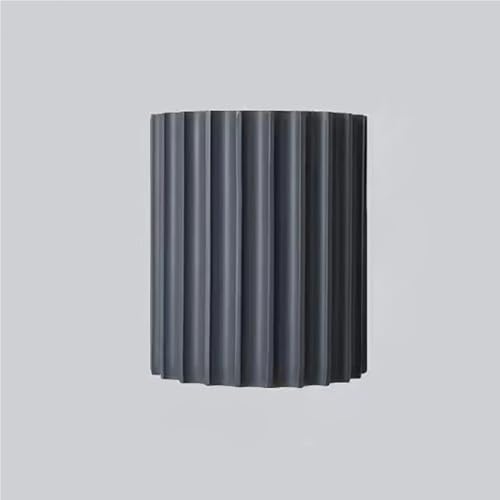 COSRUB Aplique de Pared Semicilíndrico Nórdico, Lámpara Mural Moderna de Resina Luz de Pared Minimalista Hacia Arriba y Abajo para Dormitorio Pasillo Escalera Salón(Gray)