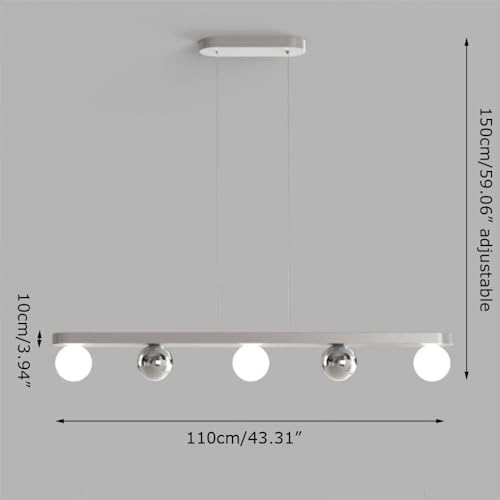 Suspension pour table à manger réglable avec éclairage LED doux - 7