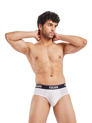 Image of FUAARK Men's Underwear Micro Modal Brief with Stretchy Fabric, Anti-Bacterial and Anti-Roll Waistband