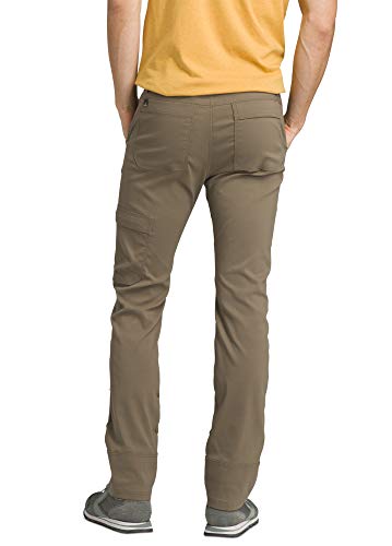 Prana Men's Stretch Zion Straight Pant, Mud, 28W X 34L #TOP1