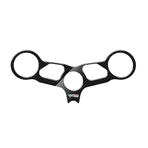 Protecteur de réservoir supérieur en carbone pour moto 749 noir