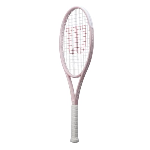 Image of Wilson Intrigue SE 105 Adult Tennis Racket - Grip Size 3-4 3 /8 inch, Strung with Synthetic Gut Natural at Mid Range Tension