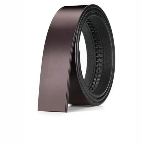 Men's Buckleless Cowhide Formal Workwear Buckleless Ratche Replacement Belt