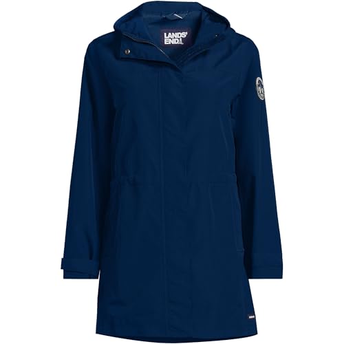 Lands' End Women's Squall Waterproof Hooded Raincoat3