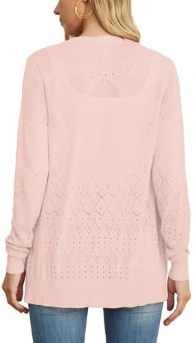 Manches Longues Boutons Cardigan Long Femme GRECERELLE - Élégant Et Confortable Avec Boutons En Bois Et Poches Lavable Machine Facile Entretien