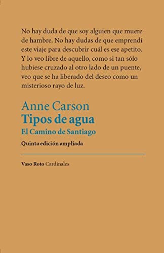 Tipos de agua: El Camino de Santiago: 16 (Cardinales)
