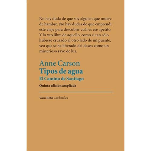 Tipos de agua: El Camino de Santiago: 16 (CARDINALES)