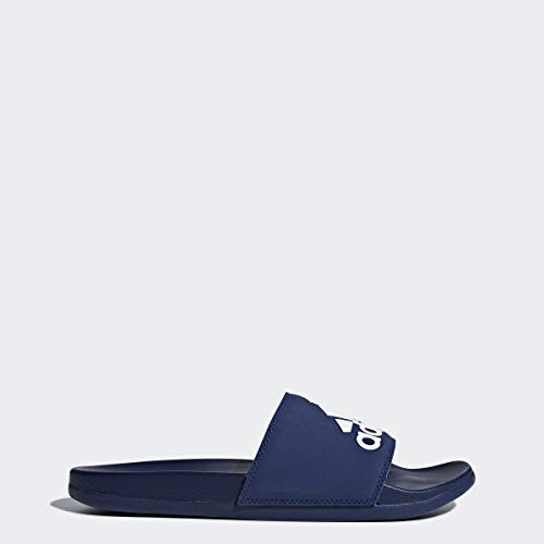 Image of adidas Performance Men's adilette Comfort Sandal, dark blue /white /dark blue, 13 M US