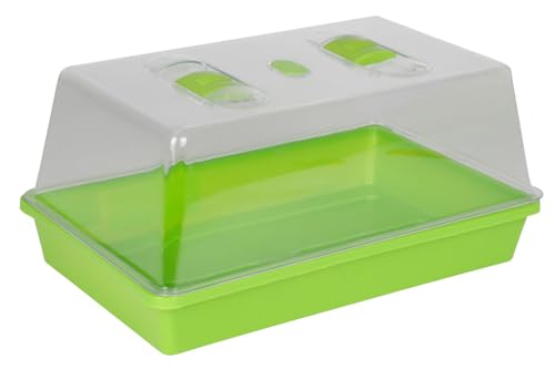 BURI Mini-Treibhaus Zimmergewächshaus Anzuchtschale Gewächshaus Frühbeet Aussaat