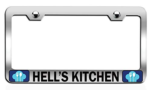 Makoroni - Hell’S Kitchen Kitchen Bakery Ch Steel Auto SUV License Plate Frame Tag Holder