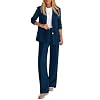 KIRUNDO Womens Suits 2 Piece Set Business Casual Blazer Jacket Wide Leg Dress Pants Suits Professional Work Office Outfits