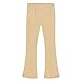 Girls' Casual Leggings Elastic Waist Lightweight Bell-Bottoms Pants Solid Color Soft Trousers Fleece Warm Pants O-674 Beige Boyyy Girrll Year 5-6 Years