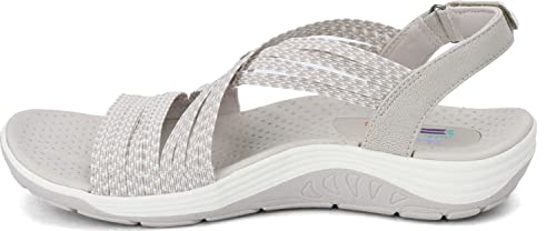 Skechers Skechers womens Sporty Sport Sandal, Natural, 9 US
