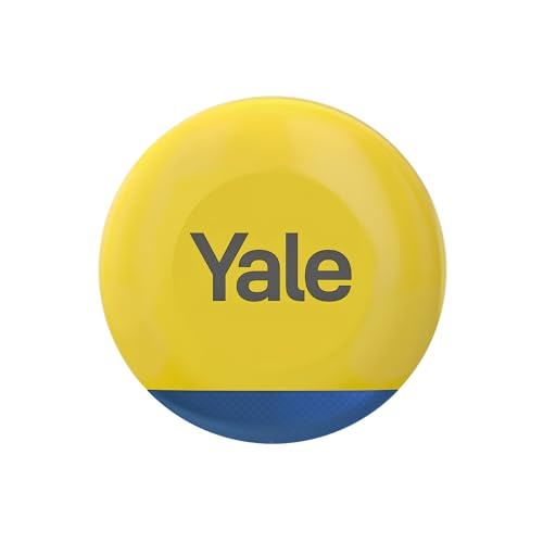 Yale Outdoor Siren Yellow | Up to 100dB Adjustable Siren | Flashing LED Lights | Weatherproof | Real-time Alert | Only Compatible with New Yale Smart Alarm