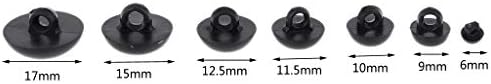 Doll Eyes Sew on Button DIY Craft Animal Doll Plastic Safety Eyes Assorted Size with Storage Box 182 Pcs 6-17mm