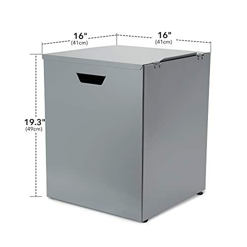 Stanbroil Propane Tank Hideaway Table For Standard 20Lb Gas Tank Fire Pit Propane Tank Cover With Side Handles, Gray #TOP1