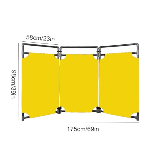 Barrière de circulation rétractable jaune 175 cm pour sécurité piétonne - 7