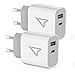 Dpower（2 Pack） 20W USB C Ladegerät USB C Netzteil PD 3.0 USB C Power Adapter Ladestecker, USB Ladegerät für iPhone, Schnellladegerät kompatibel mit iPhone12, 12 pro max,12 Pro, 11, X usw