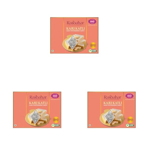 Image of Karachi Bakery Kaju Katli 200gm | Kaju barfi | Indian Sweet | Made with Cashew | Mithai | Diwali | Festive (Pack of 3)
