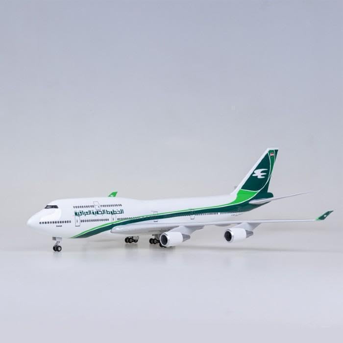 飛行機模型 イラク航空 B747 ボーイング 模型 飛行機 LED 光る イラク Amazon.co.jp: 飛行機模型 イラク航空 ボーイング B747-400 模型